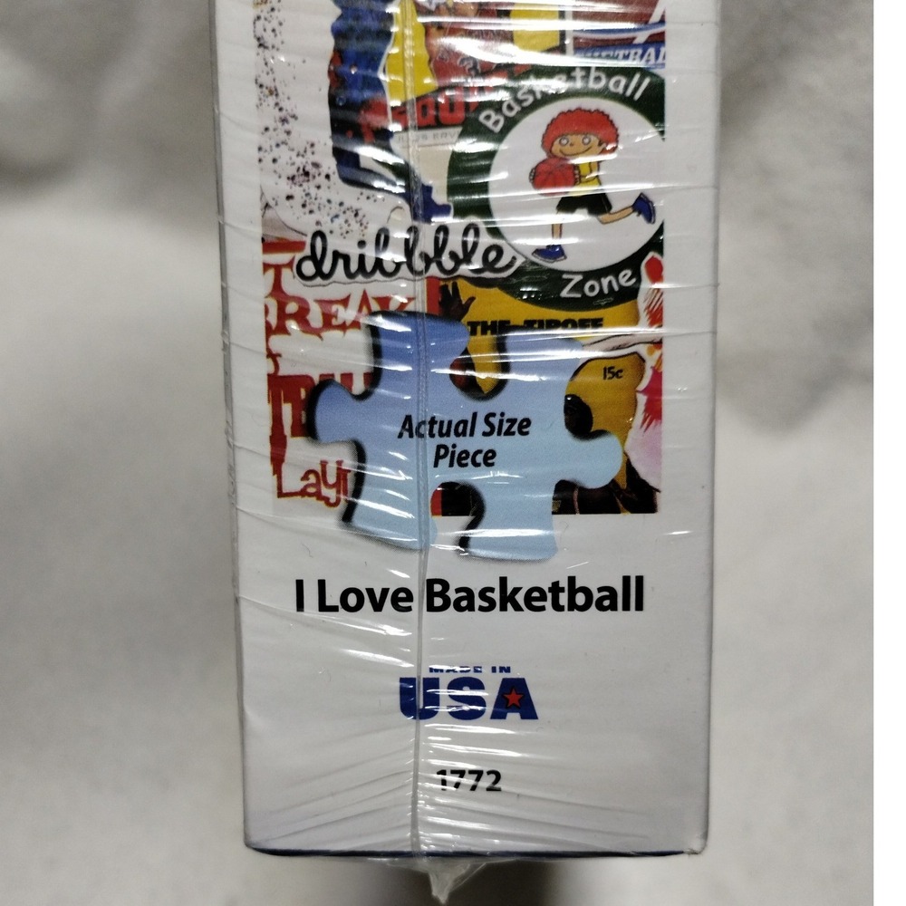 White Mountain Puzzles I Love Basketball 1000 Piece Jigsaw Puzzle 1772‎ USA New - Picture 5 of 9